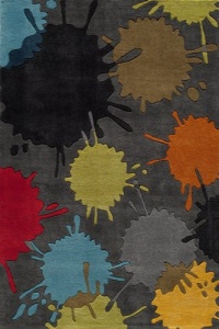 Lil Mo Hipster Collection LMOTWLMT-9GRY2030 Area Rug