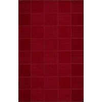 Nourison Westport Squares Red 5.0-Feet by 8.0-Feet 100% Wool Room Size Rug