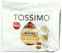 Tassimo Corner Coffeehouse Sweet Latte, Caramel, 8-Count