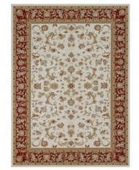 Impeccably detailed florals cascade across this Samira area rug from Loloi, imparting a distinctly traditional and elegant design for any space. Crafted in Turkey of ultra-durable and easy-to-clean polypropylene.