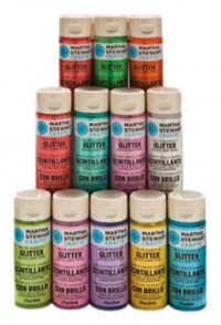 Martha Stewart PROMO773B 12 Glitter Paints, Bright