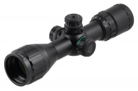 UTG 3-9x32 Compact CQB Bug Buster AO RGB Scope with Med. Picatinny Rings, 2 Sunshade