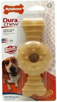 Nylabone DuraChew Textured Ring Bone, Chicken, Wolf