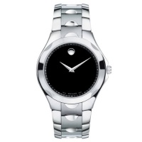 Movado Men's 606378 Luno Sport Stainless-Steel Black Round Dial Bracelet Watch