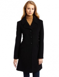 Larry Levine Women's Classic Wool Coat