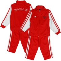 NBA adidas Chicago Bulls Toddler Full Zip Track Jacket and Pant Set - Red