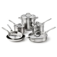 Calphalon Stainless Steel AccuCore Cookware Set, Stainless Steel