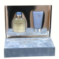 Dolce Gabbana Light Blue Gift Set 2 Piece (4.2 oz. Eau De Toilette Spray+ 2.5oz. After Shave Balm In Hard Box) Men by Dolce Gabbana