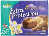 Pampers Extra Protection Diapers Size 5 Super Pack 72 Count