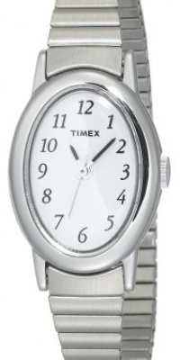 Timex Women's T21902 Cavatina Silver-Tone Stainless Steel Expansion Band Watch