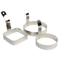 Winco Stainless Steel Square Egg Ring, 4 x 4 inch -- 1 each.