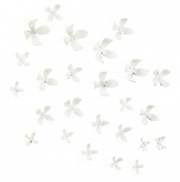 Umbra Wallflower Wall Décor, Set of 25, White