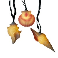 Kurt Adler UL1164 Seashell Mini Light Set, 10 Light