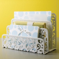 Design Ideas Vinea Letter Holder, White