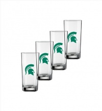 NCAA Michigan State Spartans Set of 4 Highball Glasses, 15-Ounce