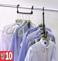 Closet Complete Magic Cascading Hangers, TV Item, Set of 10