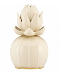 With the look of a lotus blossom and fresh lily-of-the-valley scent, this pretty porcelain diffuser from Lenox has a beautiful presence in any setting.