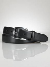 Polo Ralph Lauren Mens Black Leather Dress Belt 42