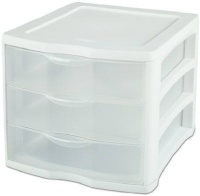 Sterilite ClearView 3 Storage Drawer Organizer