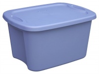 Sterilite 18191012 5-Gallon Tote Box, Lapis, 12-Pack