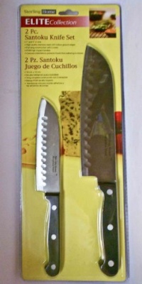 Sterling Home 8510 Elite Collection 2 Piece Santoku Knife Set