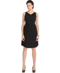 Elementz's petite B-Slim dress features a built-in slimming lining for a smooth silhouette, just in time for summer!