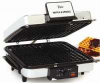 Maxi-Matic EBG-980 Elite Cuisine 1200-Watt Waffle and Breakfast Grill with Temperature Control, Chrome