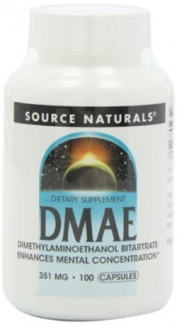 Source Naturals DMAE, 351mg, 100 Capsules