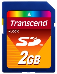 Transcend 2 GB SD Flash Memory Card (TS2GSDC)