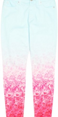 Hudson Women's Nico Midrise Skinny, Floral Ombre, 29