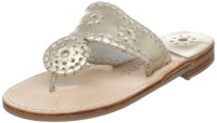 Jack Rogers Hamptons Thong Sandal (Toddler/Little Kid/Big Kid),Platinum,3 M US Little Kid