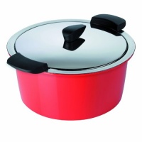 Kuhn Rikon 1-Liter Hotpan Casserole, Red