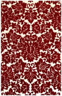 Structure Fenway Dark Red/Beige Rug Rug Size: 5' x 8'