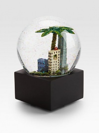 EXCLUSIVELY OURS. The Miami musical globe features city scenes and landmarks of sunny Miami Beach.Plays You Are My SunshineAbout 3.5 lbs7 highGlass dome with resin figuresImported