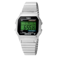 Timex Men's T78582 Classic Digital Dress Silver-Tone Stainless Steel Expansion Band Watch