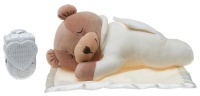 Prince Lionheart Original Slumber Bear with Silkie Blanket , Cream