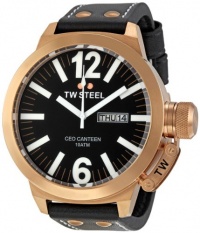 TW Steel Men's CE1022 CEO Canteen Black Leather Dial Watch