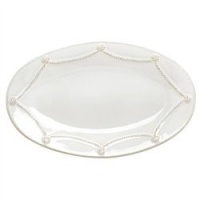 Juliska Berry & Thread Medium Oval Platter, Whitewash