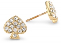 Kate Spade New York Signature Spade Crystal Spade Studs