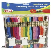 Iris 150-Pack Embroidery Super Giant Floss Pack, 8m