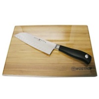 Wusthof Grand Prix II 7 inch Santoku Knife with Bamboo Cutti 1555