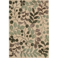 Contour CON02 Rectangle Rug, Vanilla, 5-Feet by 7.6-Feet