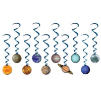 Solar System Whirls Party Accessory (1 count) (10/Pkg)