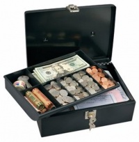 Master Lock 7113D Cash Box with 7-Compartment Tray