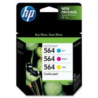 HP 564 Ink Cartridge in Retail Packagings- Combo Pack