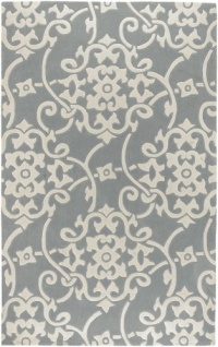 Surya Cosmopolitan 2-Feet by 3-Feet Hand Tufted Rug, Grey