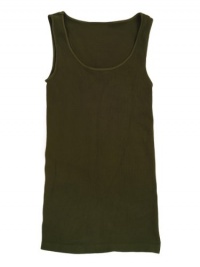 Tees by Tina Womens Ribbed Tank - Olive - One Size