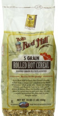 Bob's Red Mill Cereal 5 Grain Rolled, 16-Ounce (Pack of 4)