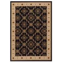 Couristan Himalaya 6269/1604 Royal Sanskrit Area Rug - Ebony