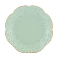 Lenox French Perle Dessert Plates, Ice Blue, Set of 4